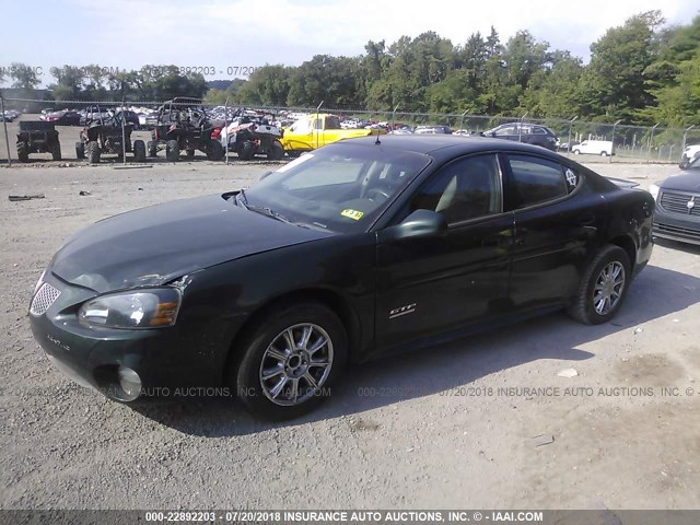2G2WR524341297602 - 2004 PONTIAC GRAND PRIX GTP GREEN photo 2
