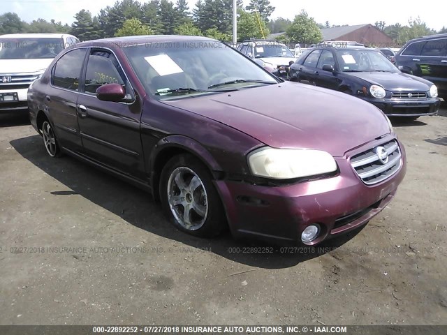 JN1DA31A63T422349 - 2003 NISSAN MAXIMA GLE/SE BURGUNDY photo 1