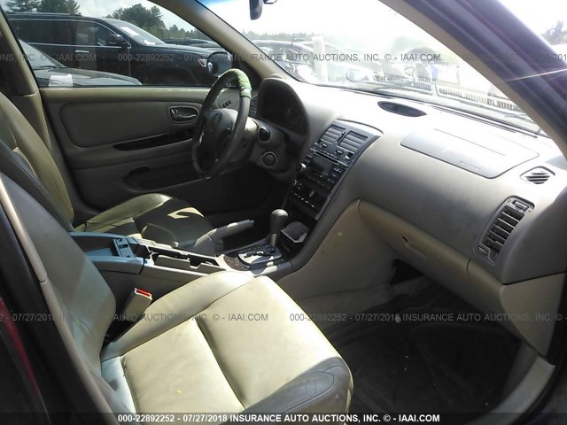 JN1DA31A63T422349 - 2003 NISSAN MAXIMA GLE/SE BURGUNDY photo 5