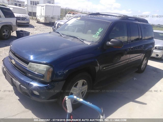 1GNET16S436142825 - 2003 CHEVROLET TRAILBLAZER EXT BLUE photo 2