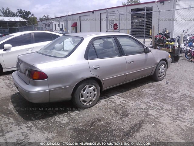 1NXBR12E1YZ303348 - 2000 TOYOTA COROLLA VE/CE/LE 米色 照片 4