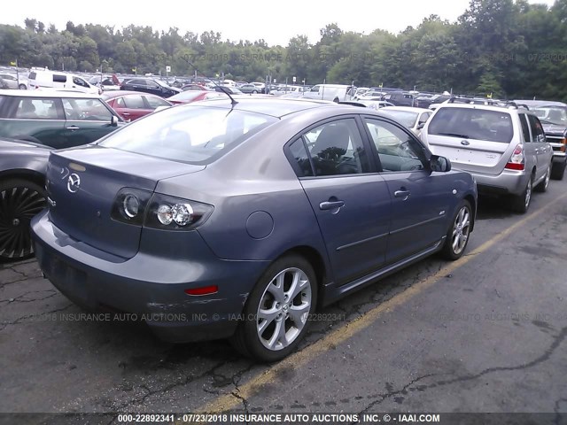 JM1BK324971620404 - 2007 MAZDA 3 S GRAY photo 4