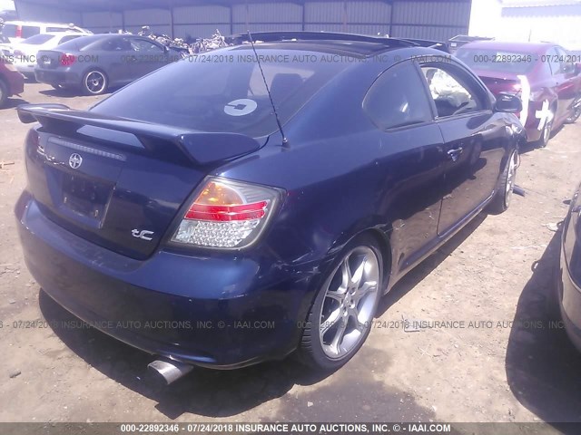 JTKDE177160108656 - 2006 TOYOTA SCION TC 蓝色 照片 4