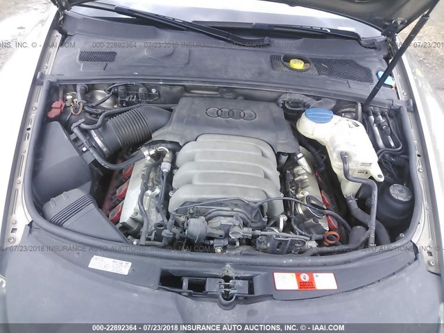 WAUAH74F28N029905 - 2008 AUDI A6 3.2 TAN photo 10