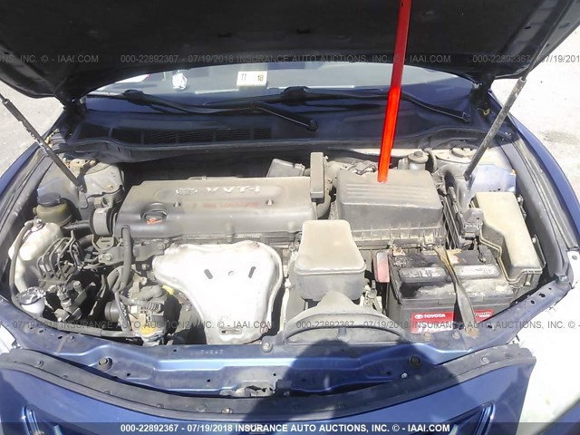 4T1BE46K09U348294 - 2009 TOYOTA CAMRY SE/LE/XLE BLUE photo 10