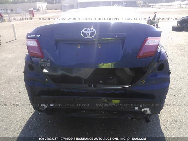 4T1BE46K09U348294 - 2009 TOYOTA CAMRY SE/LE/XLE BLUE photo 6
