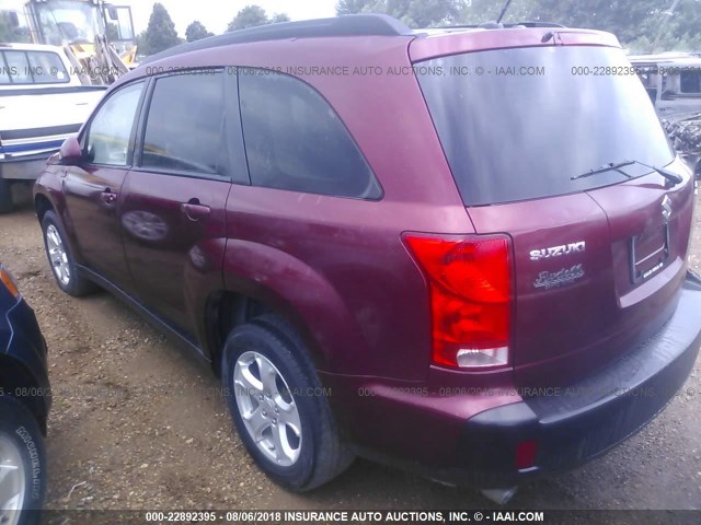 2S3DA317276123202 - 2007 SUZUKI XL7 LUXURY MAROON photo 3