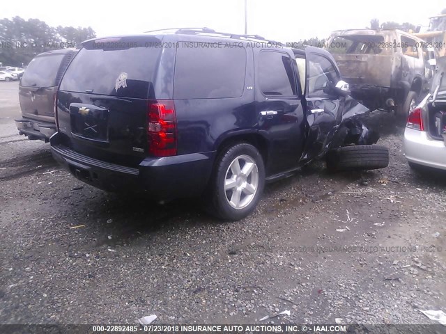 1GNFK13057J374511 - 2007 CHEVROLET TAHOE K1500 BLUE photo 4