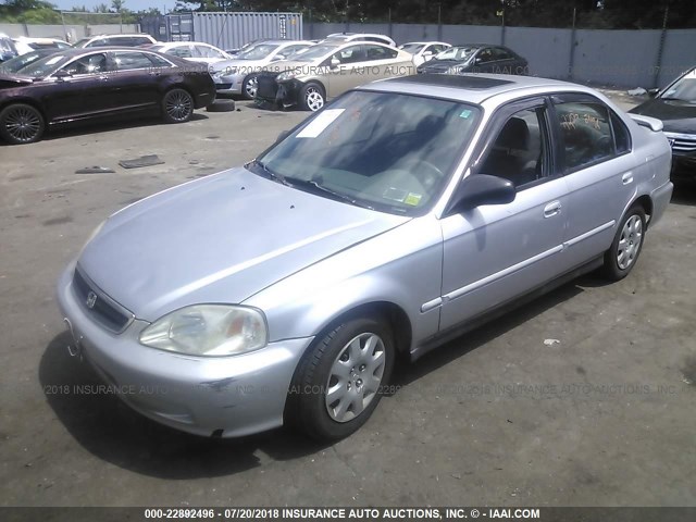 2HGEJ6610YH584995 - 2000 HONDA CIVIC SE SILVER photo 2