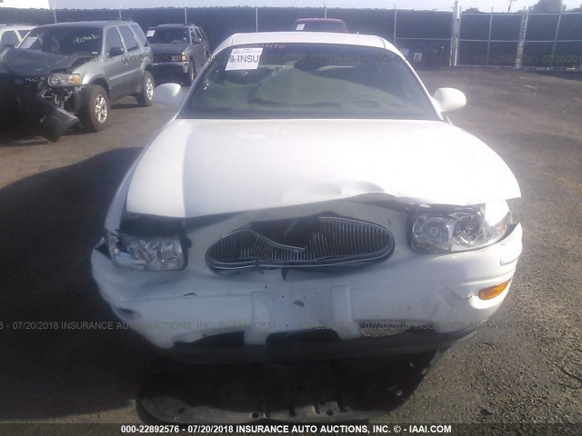 1G4HR54K01U134210 - 2001 BUICK LESABRE LIMITED WHITE photo 6