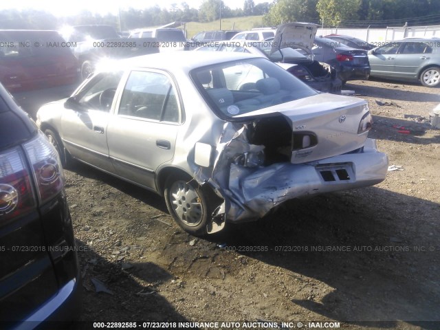 1NXBR12E0XZ289005 - 1999 TOYOTA COROLLA VE/CE/LE 银色 照片 3