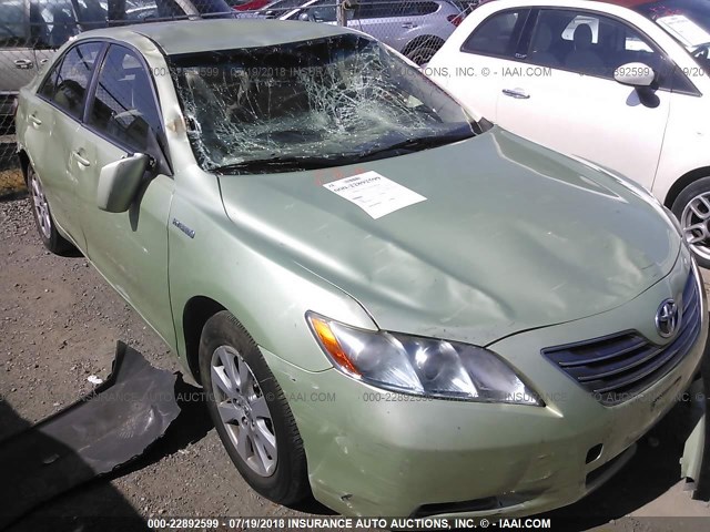 JTNBB46K373042668 - 2007 TOYOTA CAMRY NEW GENERAT HYBRID GREEN photo 6