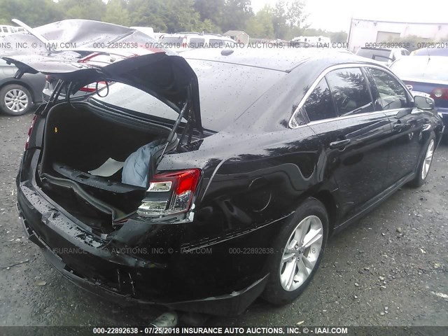 1FAHP2H85GG125572 - 2016 FORD TAURUS SEL BLACK photo 4