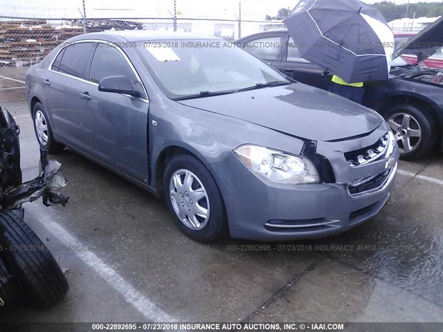 1G1ZG57B88F156215 - 2008 CHEVROLET MALIBU LS ნაცრისფერი ფოტო 1