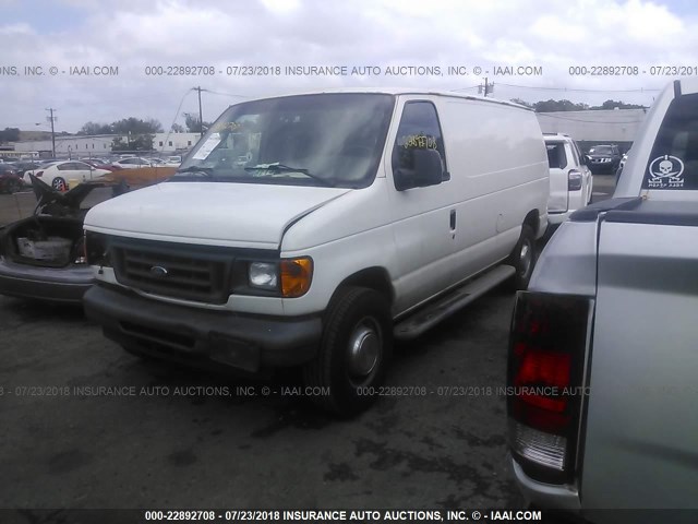 1FTNE24W66DA71139 - 2006 FORD ECONOLINE E250 VAN WHITE photo 2