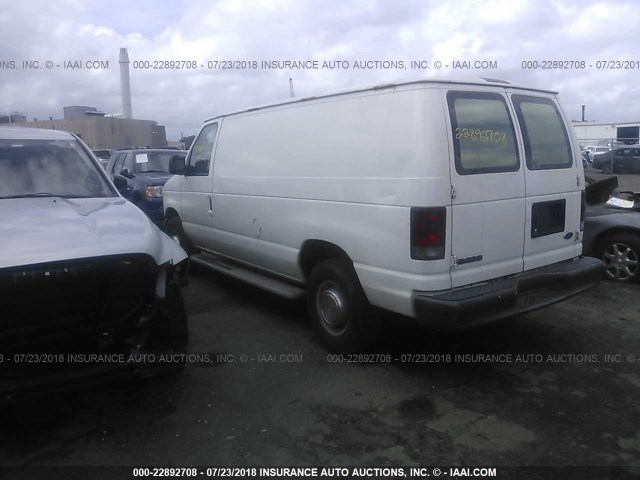 1FTNE24W66DA71139 - 2006 FORD ECONOLINE E250 VAN WHITE photo 3