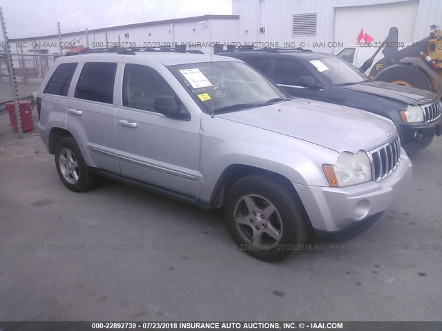 1J4HS58N15C585780 - 2005 JEEP GRAND CHEROKEE LIMITED SILVER photo 1