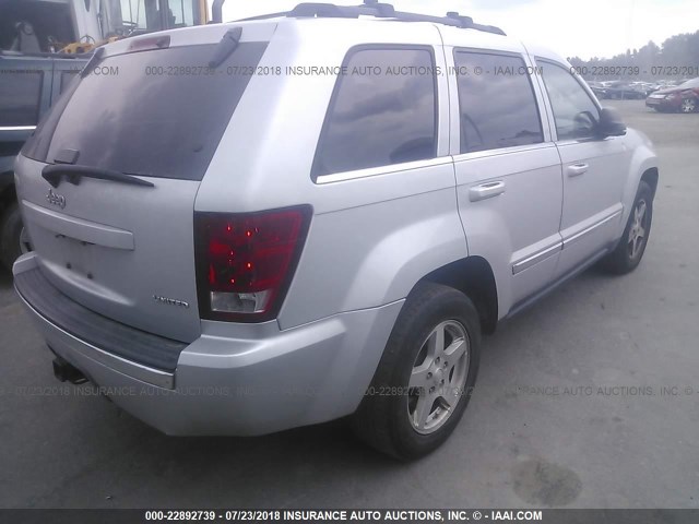 1J4HS58N15C585780 - 2005 JEEP GRAND CHEROKEE LIMITED SILVER photo 4