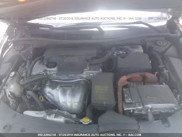 4T1BD1FK2EU110541 - 2014 TOYOTA CAMRY HYBRID/LE/XLE 黑色 照片 10