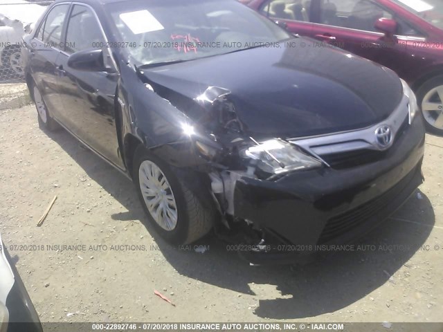 4T1BD1FK2EU110541 - 2014 TOYOTA CAMRY HYBRID/LE/XLE 黑色 照片 6