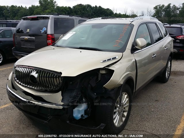 5GAKVBED2BJ339987 - 2011 BUICK ENCLAVE CXL TAN photo 2