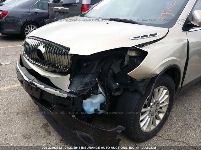 5GAKVBED2BJ339987 - 2011 BUICK ENCLAVE CXL 棕色 照片 6