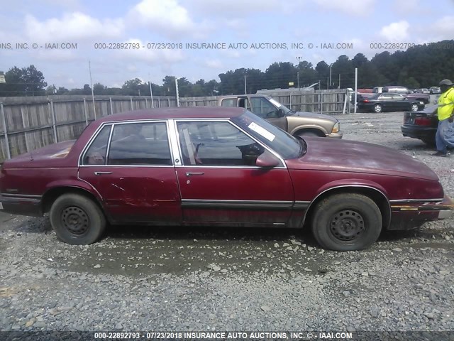 1G4HR54C1LH406896 - 1990 BUICK LESABRE LIMITED BURGUNDY photo 6