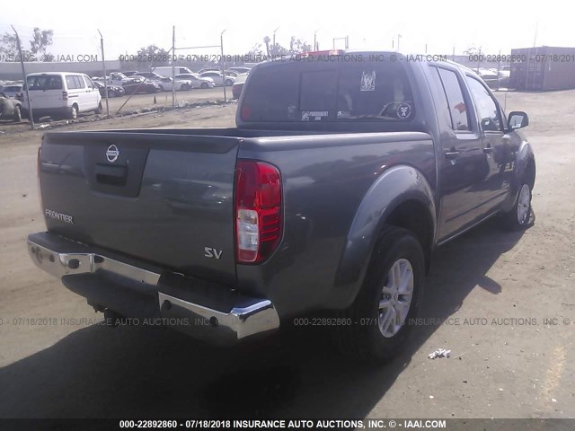 1N6AD0ER9GN735263 - 2016 NISSAN FRONTIER S/SV/SL/PRO-4X GRAY photo 4