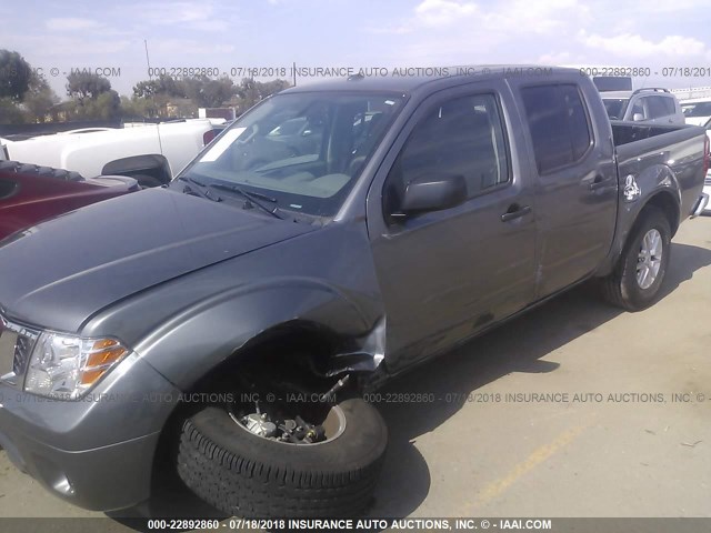 1N6AD0ER9GN735263 - 2016 NISSAN FRONTIER S/SV/SL/PRO-4X GRAY photo 6