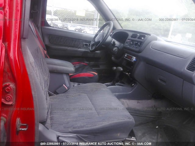 1N6ED27YXYC366945 - 2000 NISSAN FRONTIER CREW CAB XE/CREW CAB SE RED photo 5