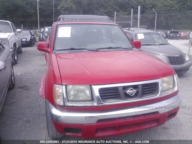 1N6ED27YXYC366945 - 2000 NISSAN FRONTIER CREW CAB XE/CREW CAB SE RED photo 6