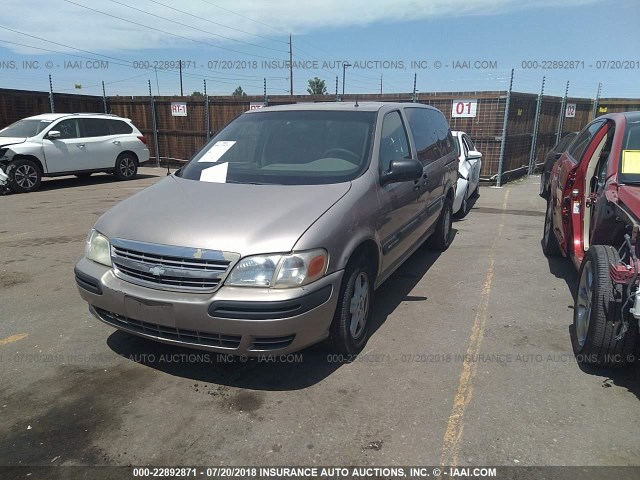 1GNDV03E12D225735 - 2002 CHEVROLET VENTURE GOLD photo 2