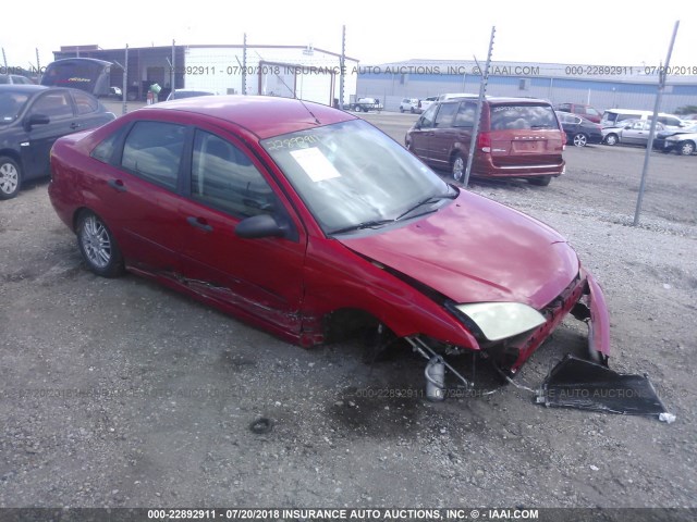 1FAFP34N27W123132 - 2007 FORD FOCUS ZX4/S/SE/SES RED photo 1