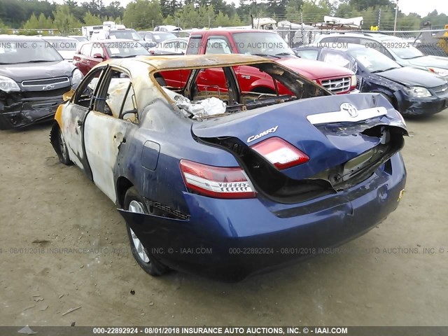 4T4BF3EK9AR044187 - 2010 TOYOTA CAMRY SE/LE/XLE ლურჯი ფოტო 3