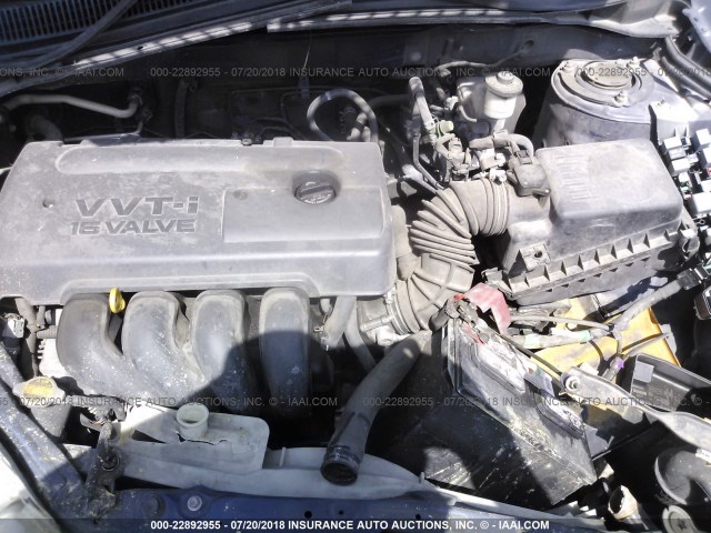 2T1KR32E45C496670 - 2005 TOYOTA COROLLA MATRIX XR BLUE photo 10