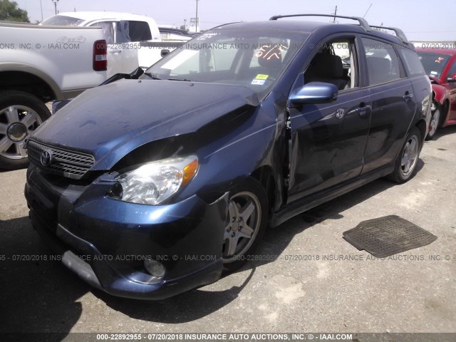 2T1KR32E45C496670 - 2005 TOYOTA COROLLA MATRIX XR BLUE photo 2