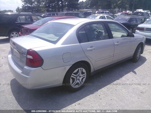1G1ZS58N87F298165 - 2007 CHEVROLET MALIBU LS SILVER photo 4