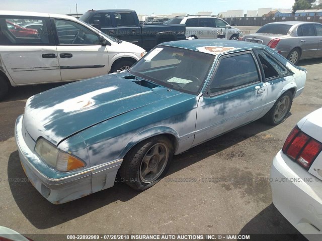 1FACP42E4PF161263 - 1993 FORD MUSTANG GT/COBRA GT GREEN photo 2