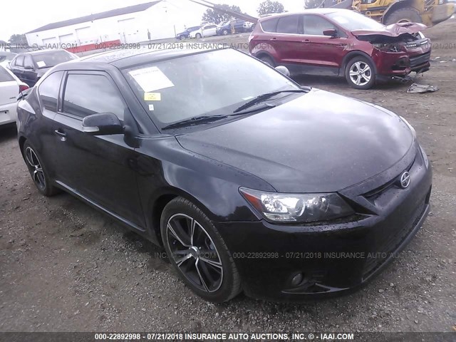 JTKJF5C75B3011384 - 2011 TOYOTA SCION TC BLACK photo 1