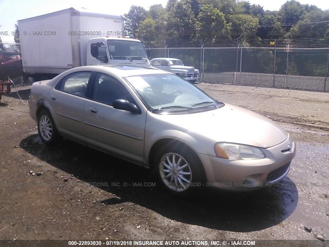 1C3EL56R62N338741 - 2002 CHRYSLER SEBRING LXI GOLD photo 1