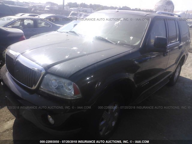 5LMEU78HX3ZJ28686 - 2003 LINCOLN AVIATOR BLACK photo 2