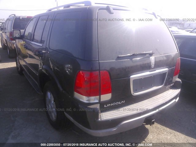 5LMEU78HX3ZJ28686 - 2003 LINCOLN AVIATOR BLACK photo 3
