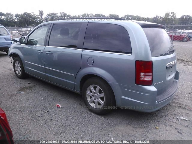 2A4RR5D12AR500630 - 2010 CHRYSLER TOWN & COUNTRY TOURING BLUE photo 3