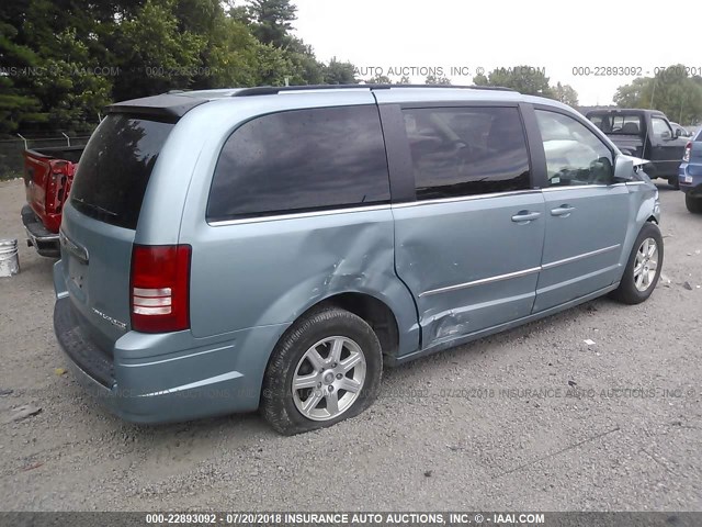 2A4RR5D12AR500630 - 2010 CHRYSLER TOWN & COUNTRY TOURING BLUE photo 4