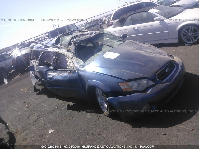 4S4BP62C777319763 - 2007 SUBARU LEGACY OUTBACK 2.5I LIMITED BLUE photo 1