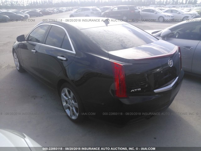 1G6AB5RA2E0115457 - 2014 CADILLAC ATS LUXURY BLACK photo 3