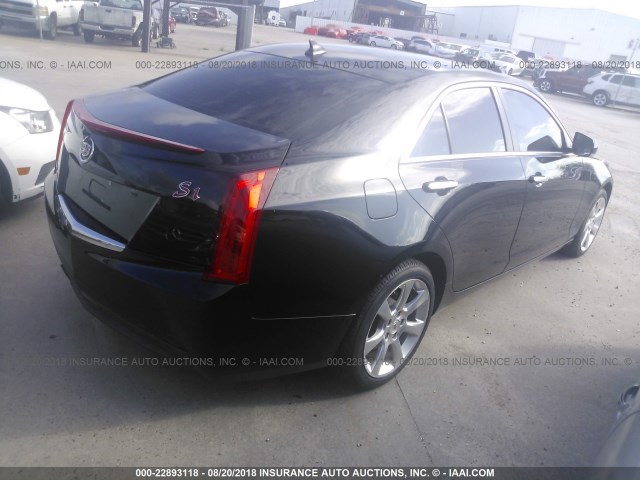 1G6AB5RA2E0115457 - 2014 CADILLAC ATS LUXURY BLACK photo 4