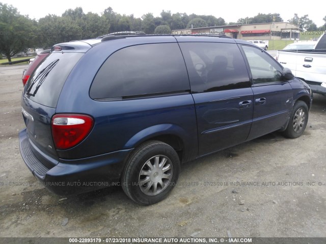 2C4GP74LX3R209439 - 2003 CHRYSLER TOWN & COUNTRY EX BLUE photo 4