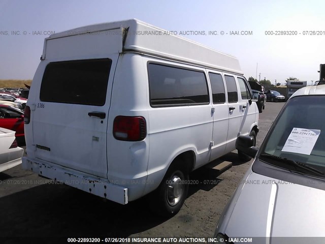 2B5WB35Z2TK147588 - 1996 DODGE RAM WAGON B3500 WHITE photo 4