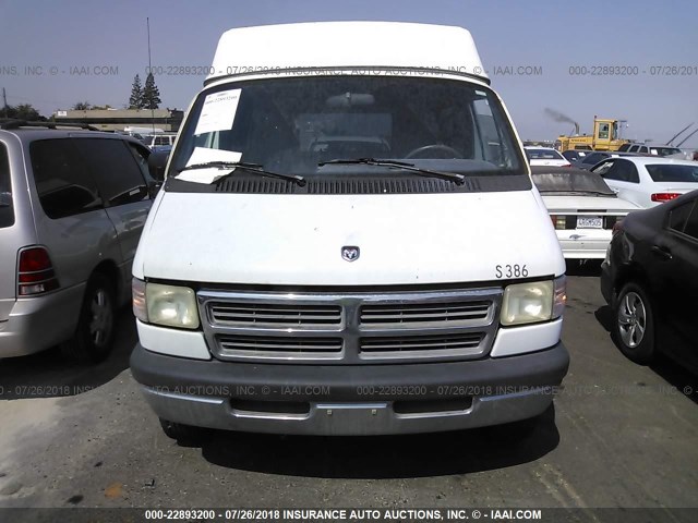 2B5WB35Z2TK147588 - 1996 DODGE RAM WAGON B3500 WHITE photo 6